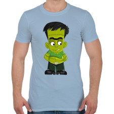 PRINTFASHION Fiatal Frankenstein - Férfi póló - Világoskék férfi póló