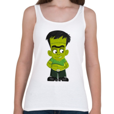 PRINTFASHION Fiatal Frankenstein - Női atléta - Fehér női trikó