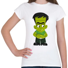 PRINTFASHION Fiatal Frankenstein - Női póló - Fehér