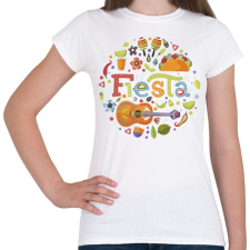PRINTFASHION Fiesta -Mexico - Női póló - Fehér női póló