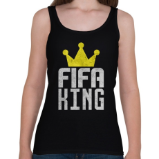 PRINTFASHION Fifa King - Női atléta - Fekete
