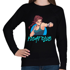PRINTFASHION Fight Club Girls - Női pulóver - Fekete