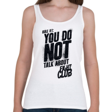 PRINTFASHION Fight Club: Rule One - Női atléta - Fehér