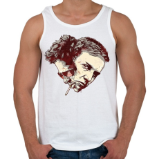 PRINTFASHION Fight Club: Tyler - Férfi atléta - Fehér