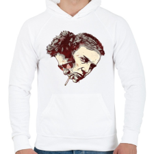 PRINTFASHION Fight Club: Tyler - Férfi kapucnis pulóver - Fehér férfi pulóver, kardigán
