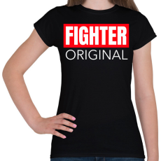 PRINTFASHION FIGHTER ORIGINAL - Női póló - Fekete
