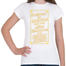 PRINTFASHION Fikusz Kukisz | 2 - Női póló - Fehér női póló