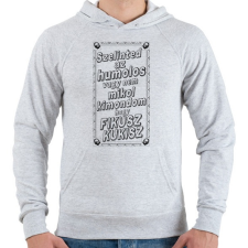 PRINTFASHION Fikusz Kukisz - Férfi kapucnis pulóver - Sport szürke női pulóver, kardigán