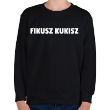 PRINTFASHION FIKUSZ KUKISZ - Gyerek pulóver - Fekete gyerek pulóver, kardigán