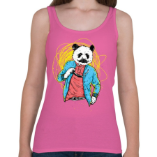 PRINTFASHION Filmsztár panda - Női atléta - Rózsaszín női trikó