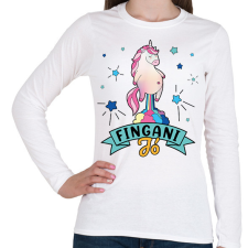 PRINTFASHION Fingani jó - Női hosszú ujjú póló - Fehér női póló