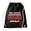 PRINTFASHION Finom alkoholos italok - Sportzsák, Tornazsák - Fekete