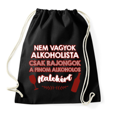 PRINTFASHION Finom alkoholos italok - Sportzsák, Tornazsák - Fekete tornazsák