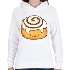 PRINTFASHION Finom csiga - Női kapucnis pulóver - Fehér női pulóver, kardigán