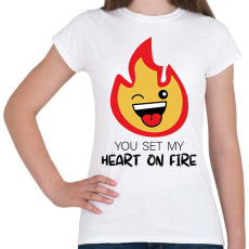 PRINTFASHION Fire-Marshamllow - Férfi - Női póló - Fehér