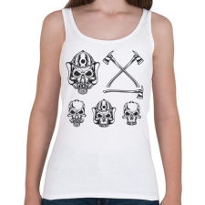 PRINTFASHION Firefighter 03 - Női atléta - Fehér női trikó