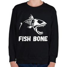 PRINTFASHION fish bone - Gyerek pulóver - Fekete gyerek pulóver, kardigán