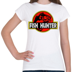 PRINTFASHION Fish Hunter - Női póló - Fehér