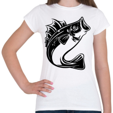 PRINTFASHION fish - Női póló - Fehér