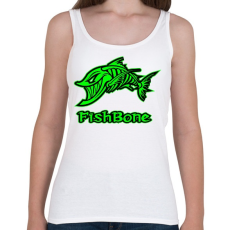 PRINTFASHION Fishbone 1 zöld - Női atléta - Fehér