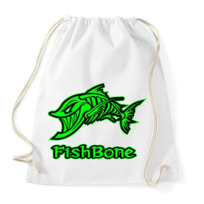PRINTFASHION Fishbone 1 zöld - Sportzsák, Tornazsák - Fehér tornazsák