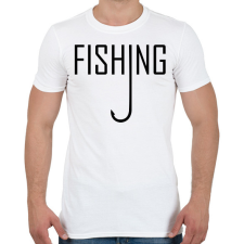 PRINTFASHION Fishing - Férfi póló - Fehér férfi póló