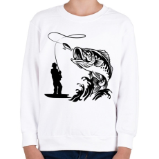 PRINTFASHION fishing - Gyerek pulóver - Fehér