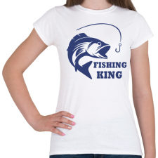PRINTFASHION Fishing King - Női póló - Fehér női póló
