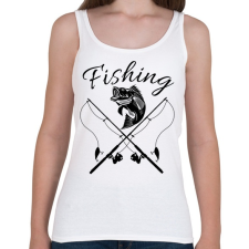 PRINTFASHION Fishing  - Női atléta - Fehér női trikó