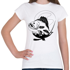 PRINTFASHION fishing - Női póló - Fehér női póló