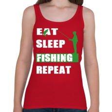 PRINTFASHION Fishing soul - Női atléta - Cseresznyepiros