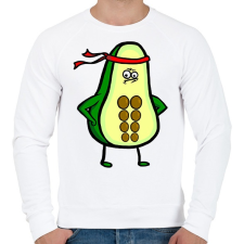 PRINTFASHION Fitness Avocado - Férfi pulóver - Fehér férfi pulóver, kardigán