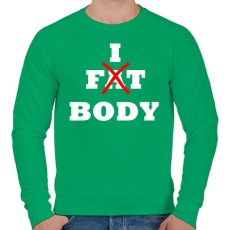 PRINTFASHION Fitt alkat - Férfi pulóver - Zöld