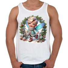 PRINTFASHION Fiútündér - Férfi atléta - Fehér atléta, trikó