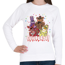 PRINTFASHION Five Night At Freddy - Női pulóver - Fehér női pulóver, kardigán