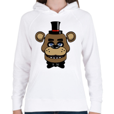 PRINTFASHION Five nights at Freddy's - fnaf - Női kapucnis pulóver - Fehér női pulóver, kardigán