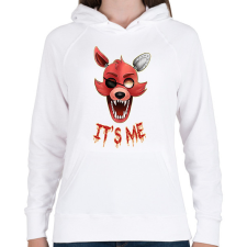 PRINTFASHION Five nights at Freddy's Foxy - Női kapucnis pulóver - Fehér női pulóver, kardigán