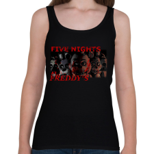 PRINTFASHION FIVE NIGHTS AT FREDDYS2 - Női atléta - Fekete női trikó