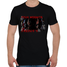 PRINTFASHION FIVE NIGHTS AT FREDDYS - Férfi póló - Fekete férfi póló