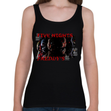 PRINTFASHION FIVE NIGHTS AT FREDDYS - Női atléta - Fekete női trikó