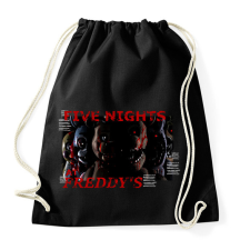 PRINTFASHION FIVE NIGHTS AT FREDDYS - Sportzsák, Tornazsák - Fekete tornazsák