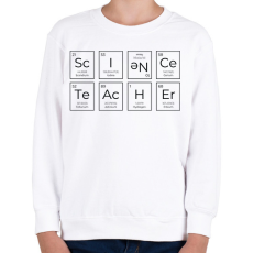 PRINTFASHION Fizika tanár - Gyerek pulóver - Fehér