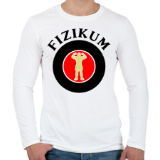 PRINTFASHION Fizikum - Férfi hosszú ujjú póló - Fehér férfi póló