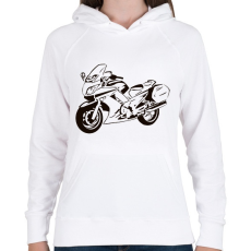 PRINTFASHION fjr - Női kapucnis pulóver - Fehér