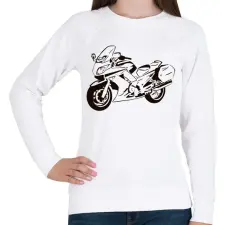 PRINTFASHION fjr - Női pulóver - Fehér női pulóver, kardigán