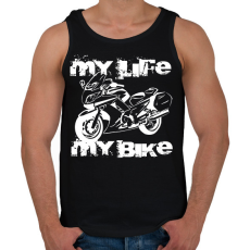 PRINTFASHION fjrfeliratos - Férfi atléta - Fekete