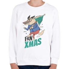 PRINTFASHION Fkn Christmas - kbsztt Karácsony - Gyerek pulóver - Fehér