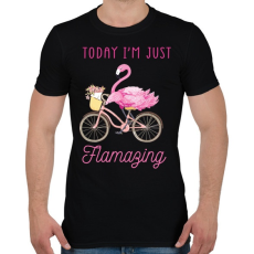 PRINTFASHION Flamazing - Férfi póló - Fekete