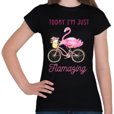 PRINTFASHION Flamazing - Női póló - Fekete női póló