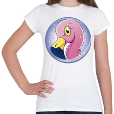 PRINTFASHION Flamingó - Női póló - Fehér